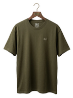 Green t-shirt with '7047' logo on a hanger against a white background
