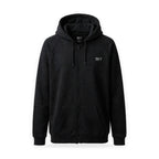 The Collective Black Hoodie — black front view, no hanger | 707 Official zip hoodie